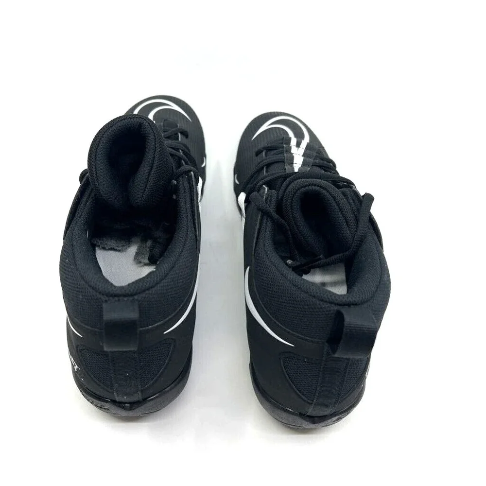 Nike Alpha Menace 3 Shark Football Cleats Mens 12.5 Black White New‎ Fastflex